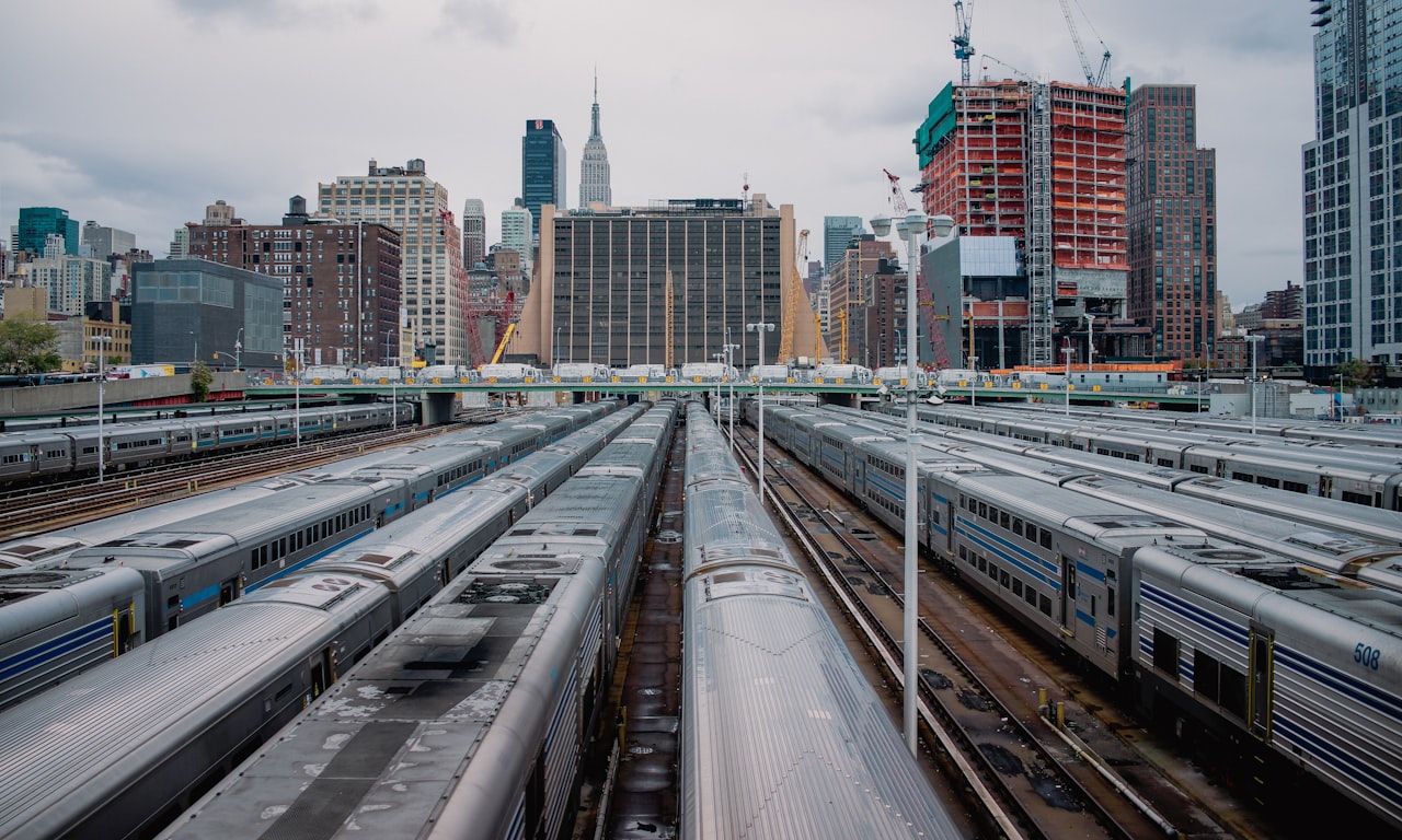 how are magnetic levitation train tracks built4